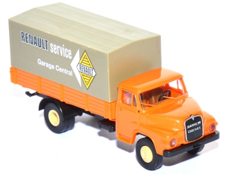 Saviem Kurzhauber Pritschen-LKW Renault Service orange