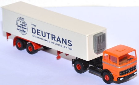 Mercedes-Benz LPS 1620 Kühlkoffersattelzug Deutrans orange