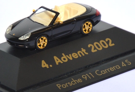 Porsche 911 Carrera 4S Cabrio - 4. Advent 2002 schwarz