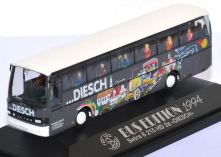 Kässbohrer Setra S 215 HD 2a Reisebus Diesch Bad Schussenried mit Figuren