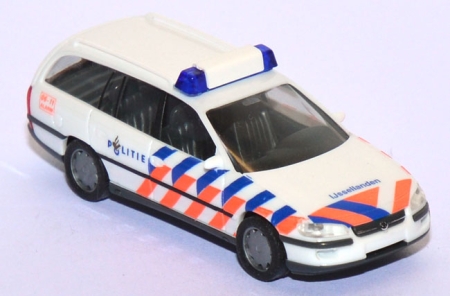 Opel Omega B Caravan Politie Polizei Ijssellanden Niederlande / Holland weiß