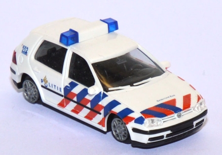 VW Golf 4 Politie Polizei Ijssellanden Niederlande / Holland weiß