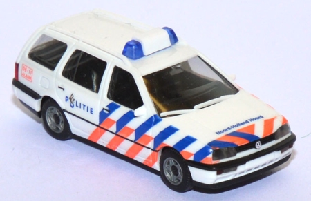 VW Golf 3 Variant Politie Polizei Noord-Holland Noord Niederlande / Holland weiß