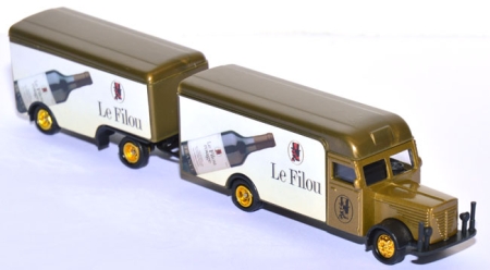 Büssing 8000 Kofferlastzug Le Filou gold