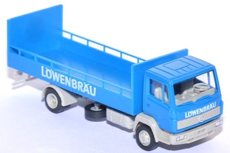Mercedes-​Benz 814 Bierpritsche Löwenbräu München blau