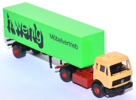 Mercedes-​​Benz 1217 LS/36 Koffersattelzug h. wenig Möbelvertrieb