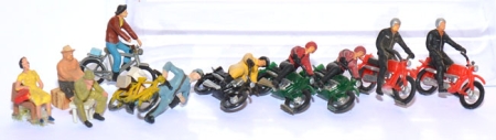 Figuren Motorradfahrer auf Herkules - Radfahrer