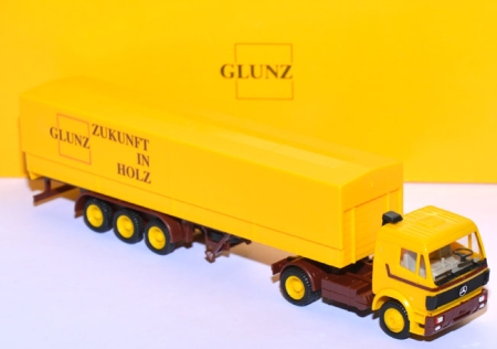 Mercedes-Benz SK 88 Pritschensattelzug Glunz gelb