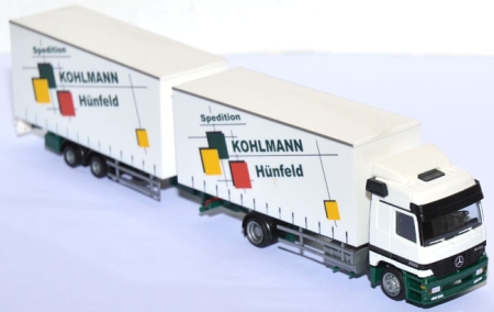 Mercedes-Benz Actros 2543 Jumbo Tandem Gardinenplanenlastzug Kohlmann