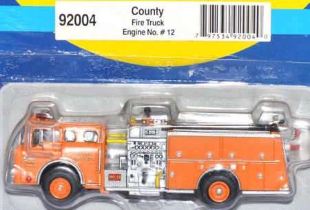 Ford  C Fire Truck Pumper County Fire Dept. Feuerwehr orange