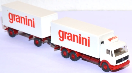 Mercedes-​Benz NG 2235 Kofferlastzug Granini weiß