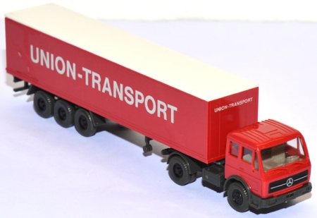 Mercedes-​​Benz NG 1626 S Koffersattelzug Union-​​Transport rot