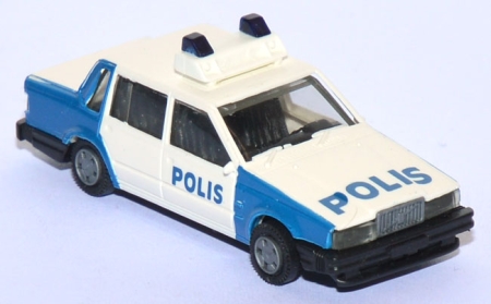 Volvo 760 GLE Polis Polizei Schweden weiß