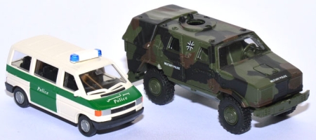 Dingo 1 Military Police + VW T4 Bus Police Set 2-teilig