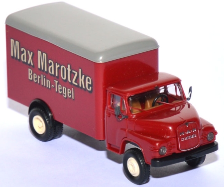 MAN 520 Koffer - Lkw Max Marotzke Berlin - Tegel braunrot