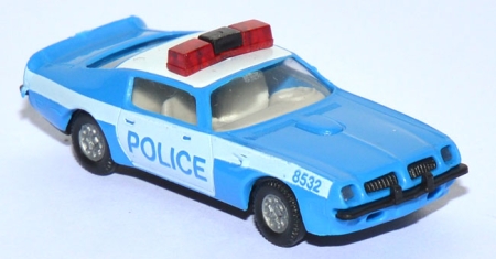 Pontiac Firebird Transam Police Polizei USA blau