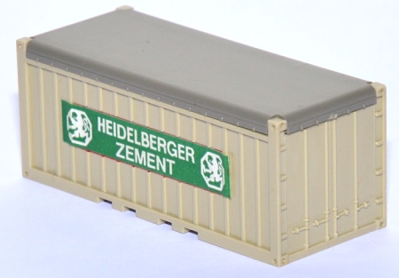 Container open-top 20 ft. Heidelberger Zement grünlichbeige