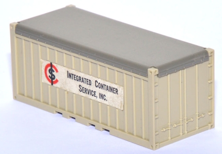 Container open-top 20 ft. Integrated Container Service, Inc. grünlichbeige