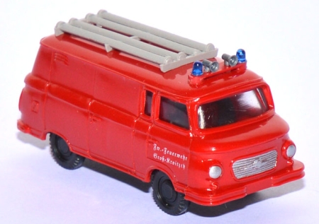 Barkas B 1000 Kleinlöschfahrzeug KLF TS 8 Freiwillige Feuerwehr Groß Kroitzsch rot