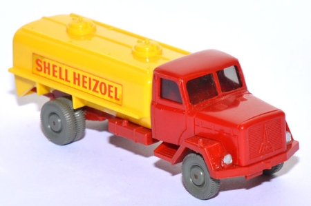 Magirus Saturn 120 D Heizölwagen Shell Heizoel rot