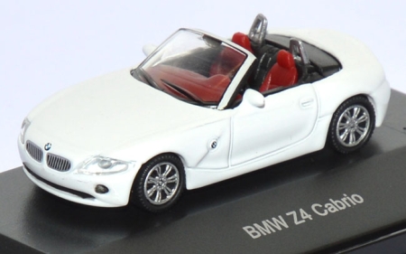 BMW Z4 Cabrio offen weiß