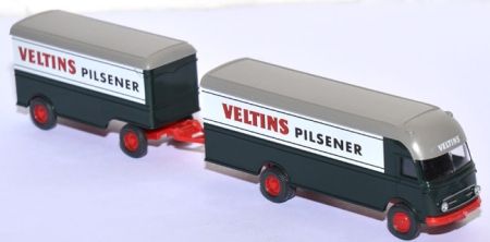 Mercedes-Benz LP 312 Pullman Großraum-Möbelkofferlastzug Veltins dunkelgrün