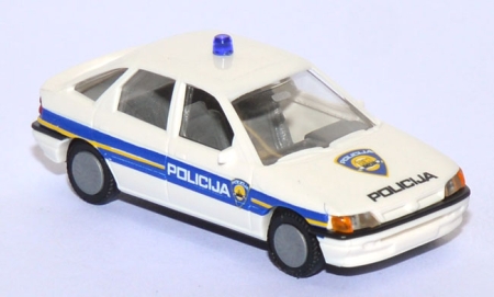 Ford Escort Ghia Policija Polizei Kroatien weiß 45730