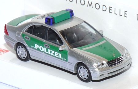 Mercedes-​Benz C-​Klasse W203 Polizei Rheinland-​Pfalz grün 49108