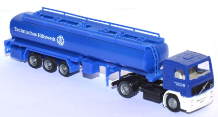 Volvo F12 Tanksattelzug THW blau