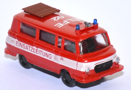 Barkas B 1000 Bus Einsatzleitung Feuerwehr rot