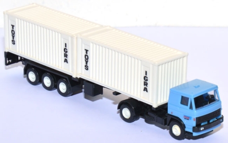 Liaz Container-Sattelzug 2x 20 ft  IGRA TOYS blau