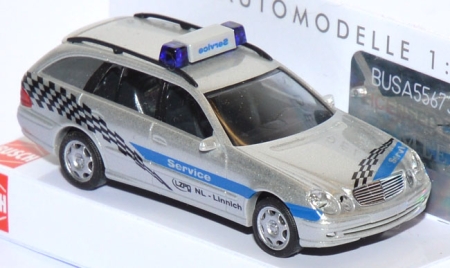 Mercedes-​Benz E-​Klasse T-​Modell Polizei Service-​Fahrzeug LZPO silber 49467