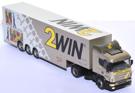 Scania 124 L 400 Doppelstock Koffersattelzug Emons Cargo 2WIN Niederlande