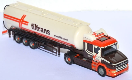 Scania 124 L 420 Hauber Kippsilo-Sattelzug 60 cbm  Tiltrans BV Bergum Fr. Niederlande