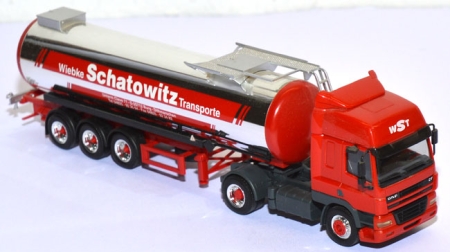 DAF  85 CF Chromtank-Sattelzug Internationale WST Wiebke Schatowitz Transporte rot