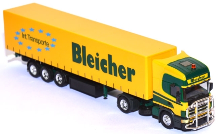 Scania 164 L Gardinenplanen-Sattellzug Int. Transporte Bleicher