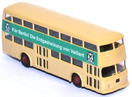Büssing DE 73t Doppeldeckerbus Berliner Verkehrsbetriebe BVG - Vaillant