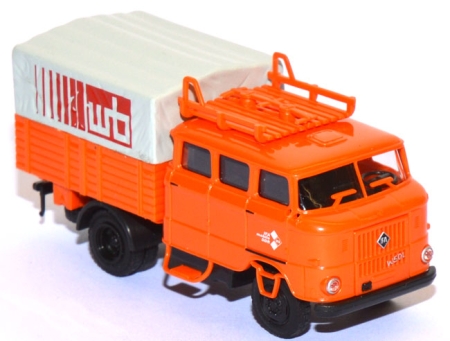 IFA W50 L BTP LKW Doppelkabine Bautruppfahrzeug wb orange 95102