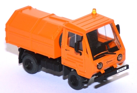 Milticar M25 mit Müllsammelfahrzeug orange