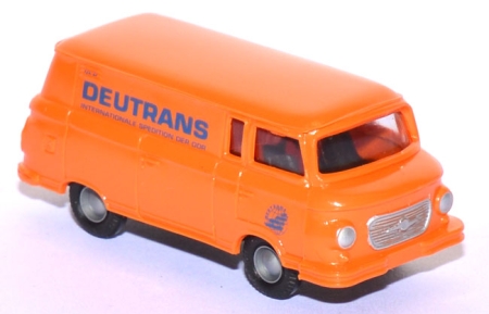 Barkas B 1000 Kastenwagen Deutrans orange