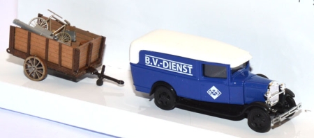 Ford Modell AA B.V.-​Dienst Aral mit Anhänger mit Beladung 47729