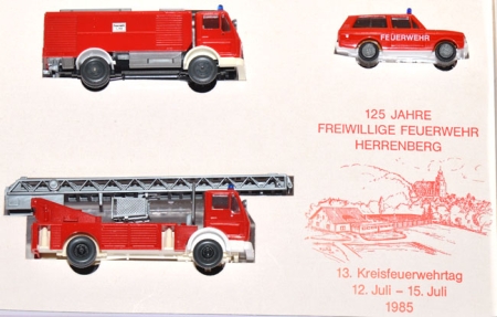 Mercedes-Benz NG + Range Rover Feuerwehr - Set 125 Jahre Freiwillige Feuerwehr Herrenberg