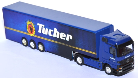 Mercedes-Benz Actros 1843 LH Koffersattelzug Tucher blau