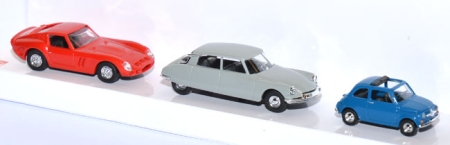 Automodelle-Set Klassiker 2 Ferrari, Citroen, Fiat 49944