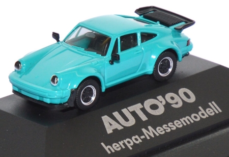 Porsche 911 turbo (Typ 930) - Messemodell Auto ´90 türkis