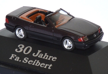 Mercedes-Benz 500 SL Cabrio mit Hardtop 30 Jahre Fa. Seibert München schwarz