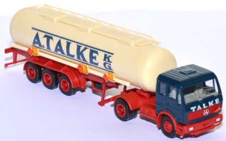 Mercedes-​Bemz 1633 Tanksattelzug A. Talke KG blau