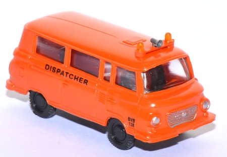 Barkas B 1000 Kleinbus BVB Dispatcher orange