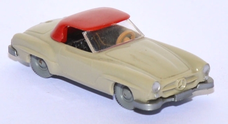 Mercedes-Benz 190 SL Cabriolet geschlossen hellgelbgrau