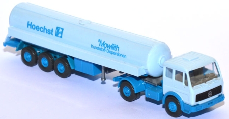 Mercedes-​​​Benz NG 1632 S Flüssiggassattelzug Hoechst Mowilith weißblau
